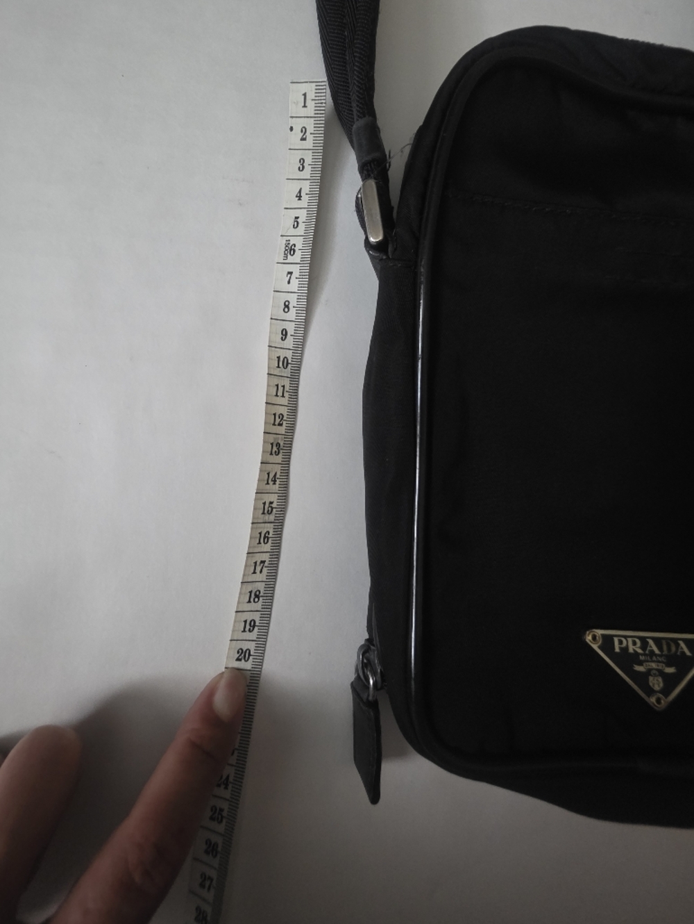 Prada Black Nylon Crossbody Bag, Used Excellent Condition. - Picture 11 of 13